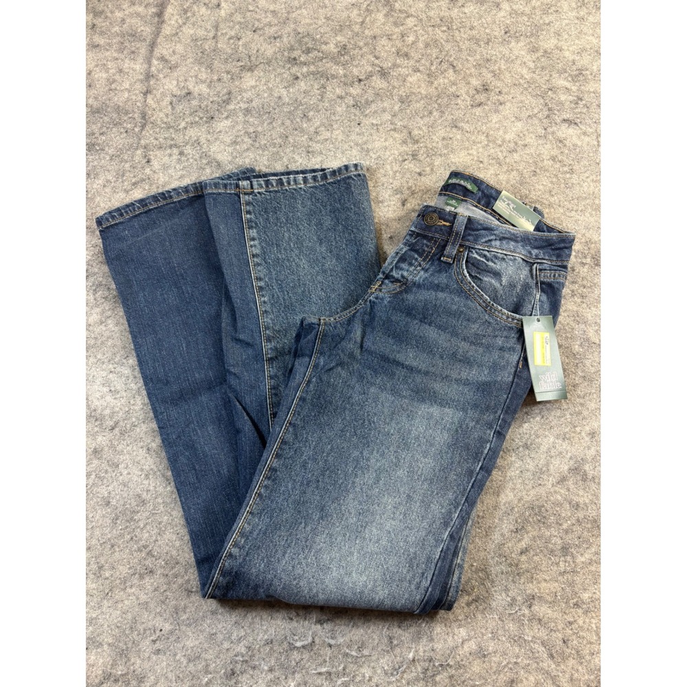 Wild Fable Womens Low Rise Bootcut EasyRigid Jeans Medium Wash Blue Size 00